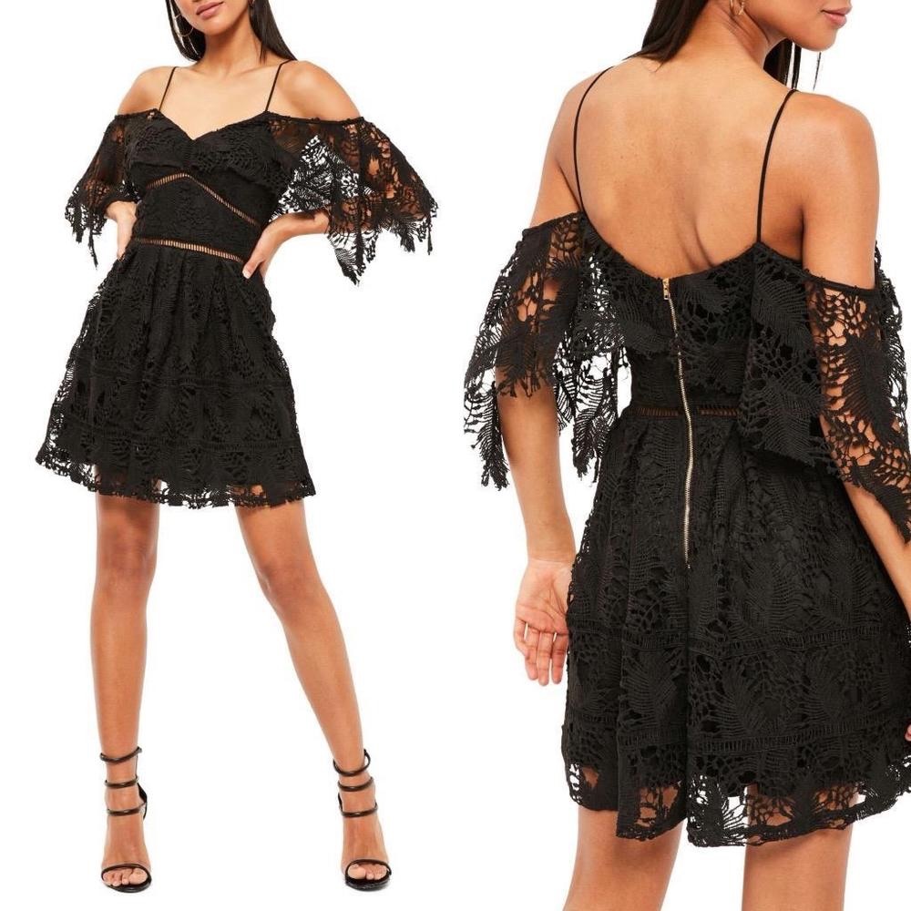 MISSGUIDED Stone Cold Fox Off The Shoulder Size XS